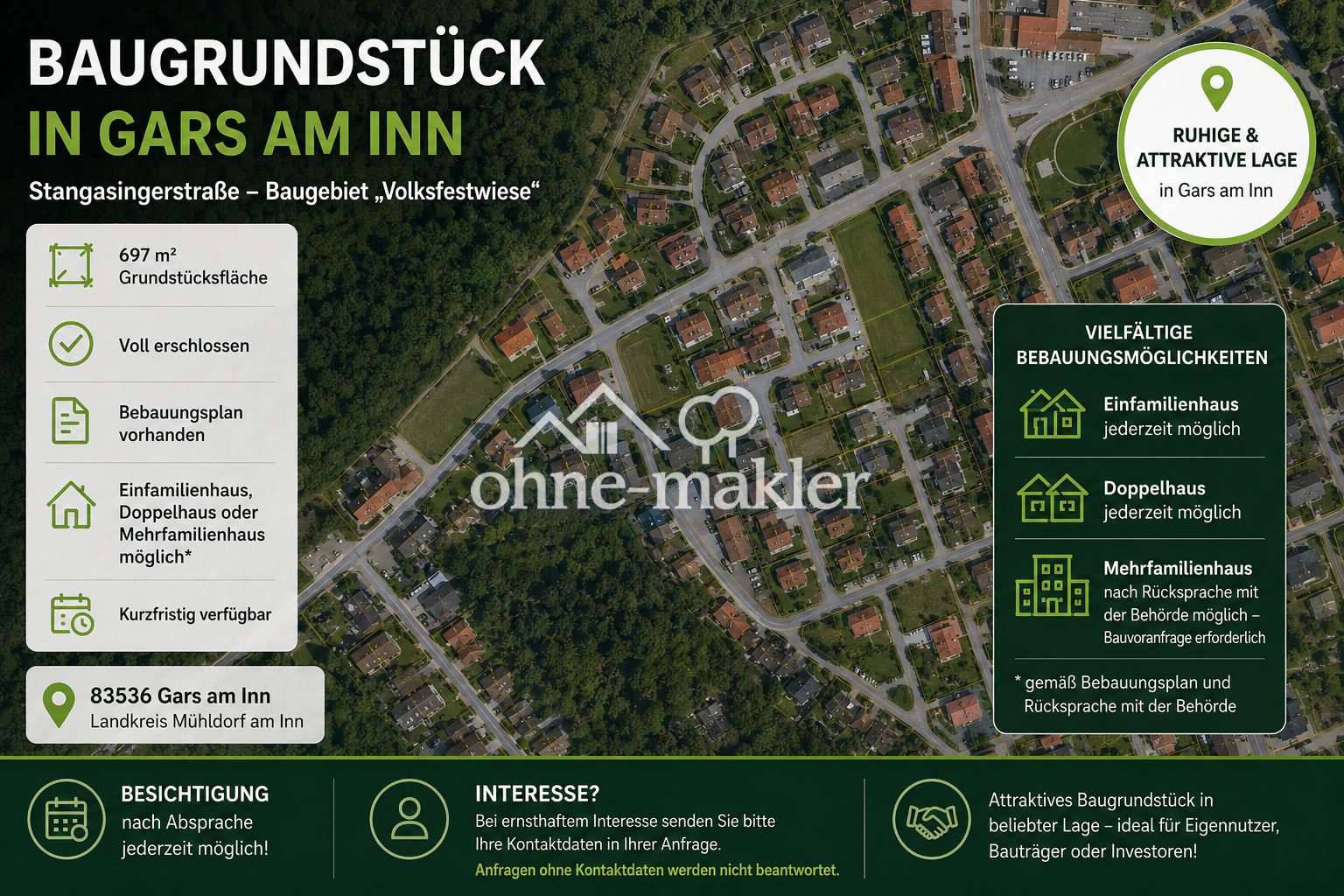 Traumgrundstück in Gars a. Inn – Bauen Sie hier, 83536 Gars a. Inn