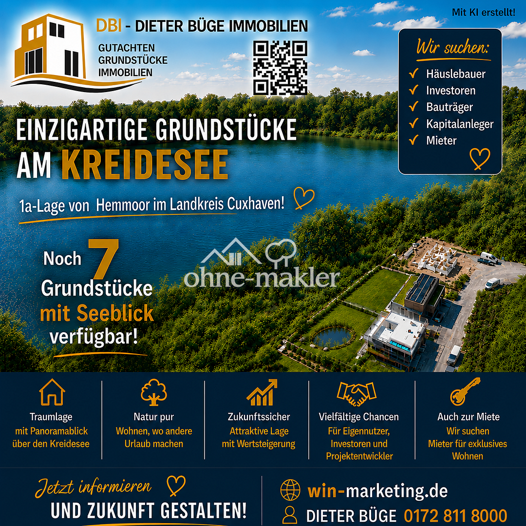 Traumblick am Kreidesee – Ihr Grundstück, 21745 Hemmoor