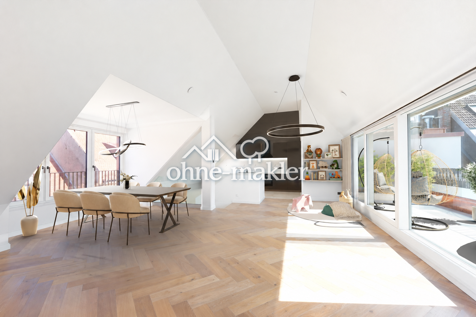 Lehel-Traum Luxus-Maisonette mit Dachgeschoss, 80538 München (Altstadt-Lehel Ludwigsvorstadt-Isarvorstadt Schwabing-Freimann)