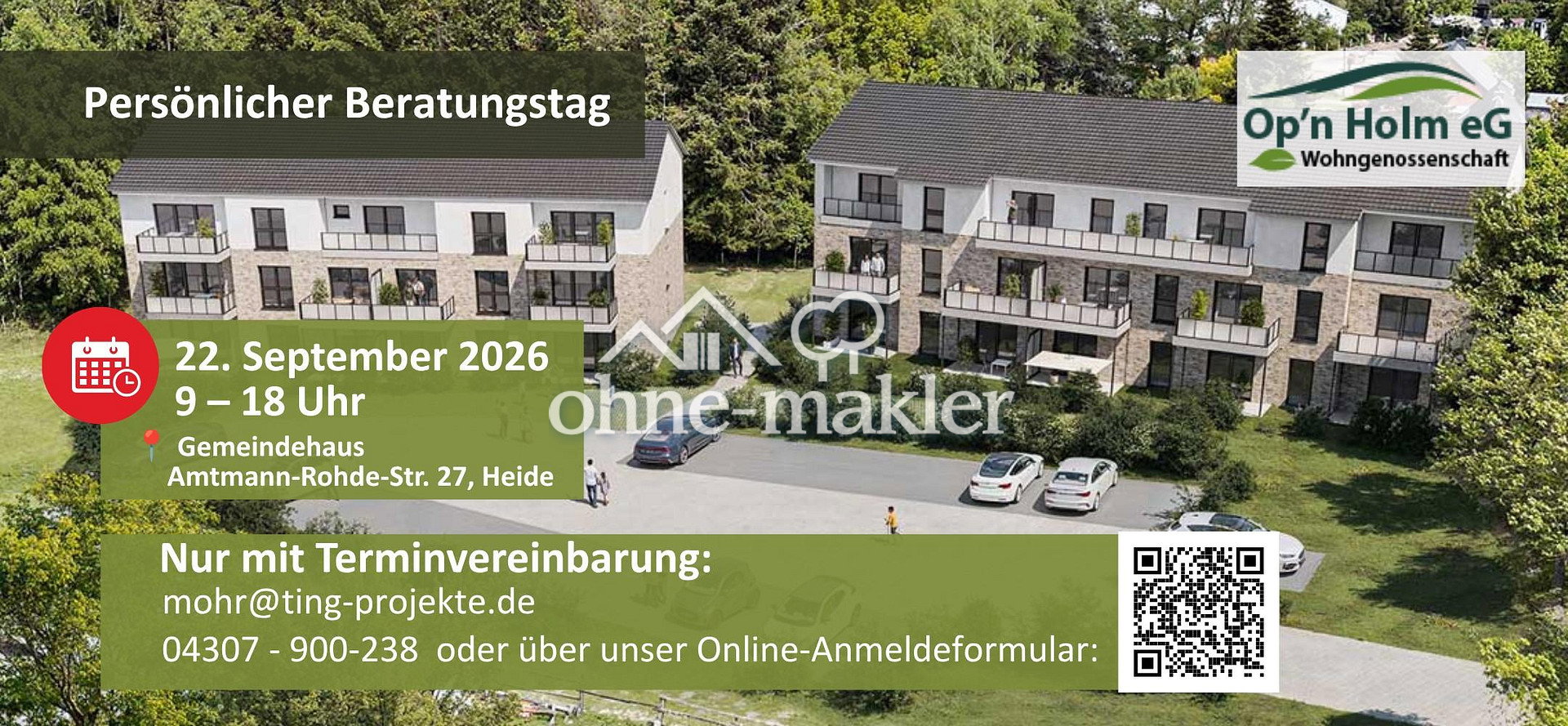 Moderne Wohnung mit Terrasse in Heide, 25746 Heide (Süderholm)
