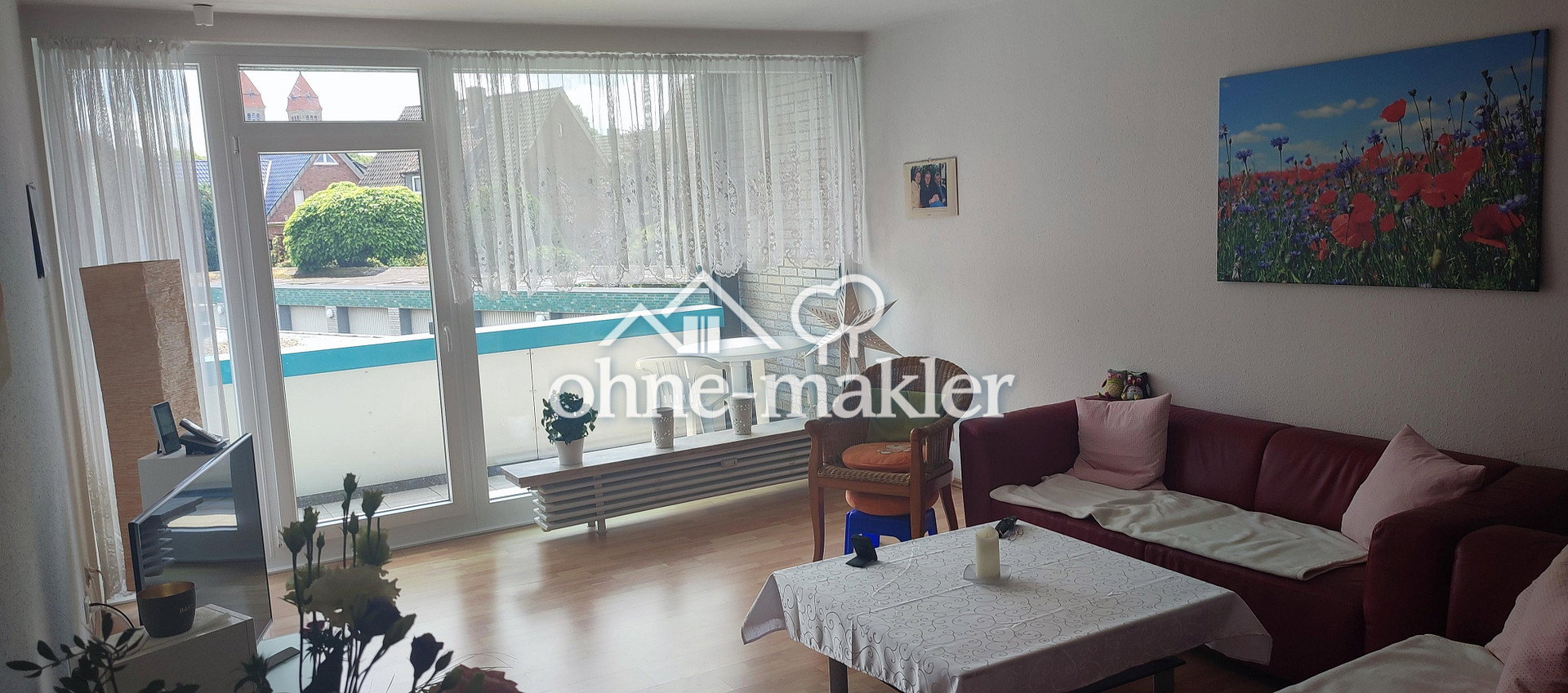 Helle 3-Zimmer-Wohnung mit Loggia in Hiltrup, 48165 Münster (Amelsbüren Angelmodde Berg Fidel Hiltrup)