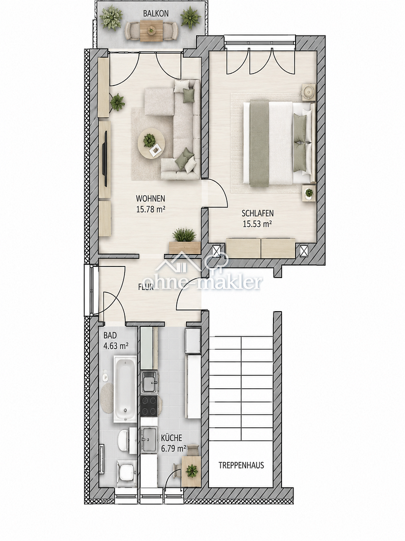 Balkon mit Ausblick – Ihr neues Zuhause in Thum, 9419 Thum