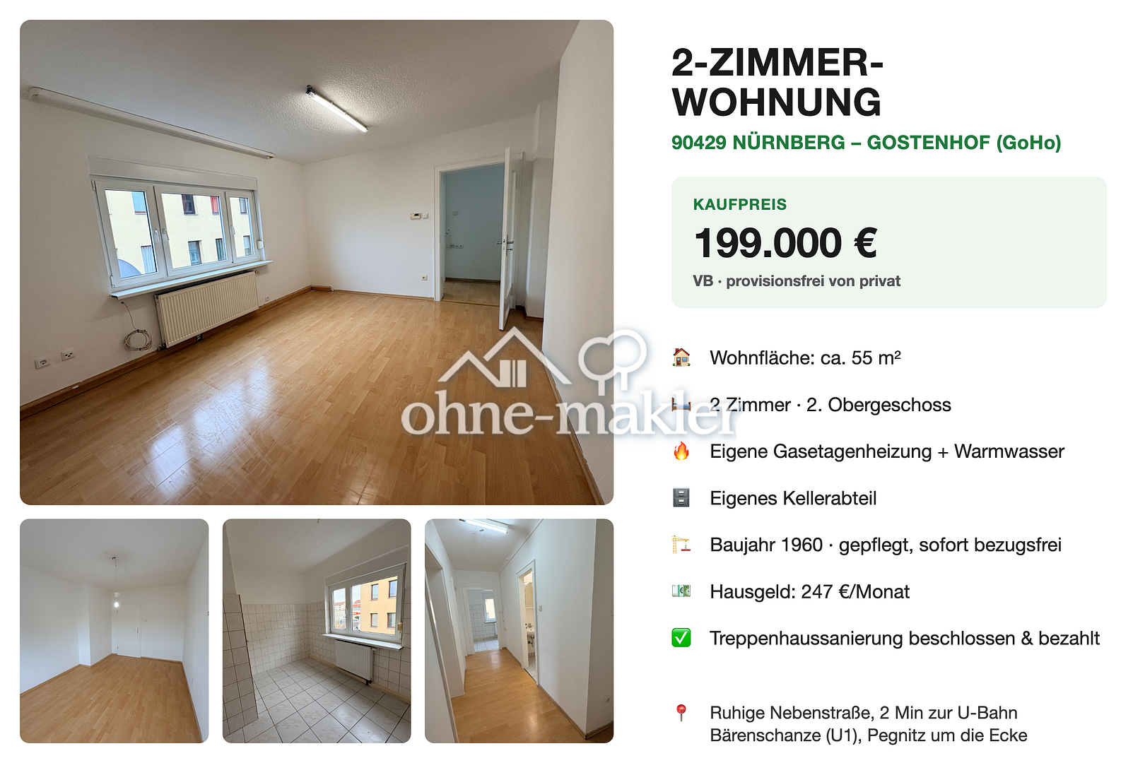 provisionsfrei & Top-Lage in GoHo, 90429 Nürnberg