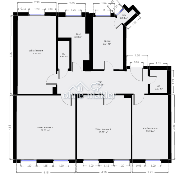 Freiberg 4-Zimmer-Wohnung mit guter Anbindung, 9599 Freiberg