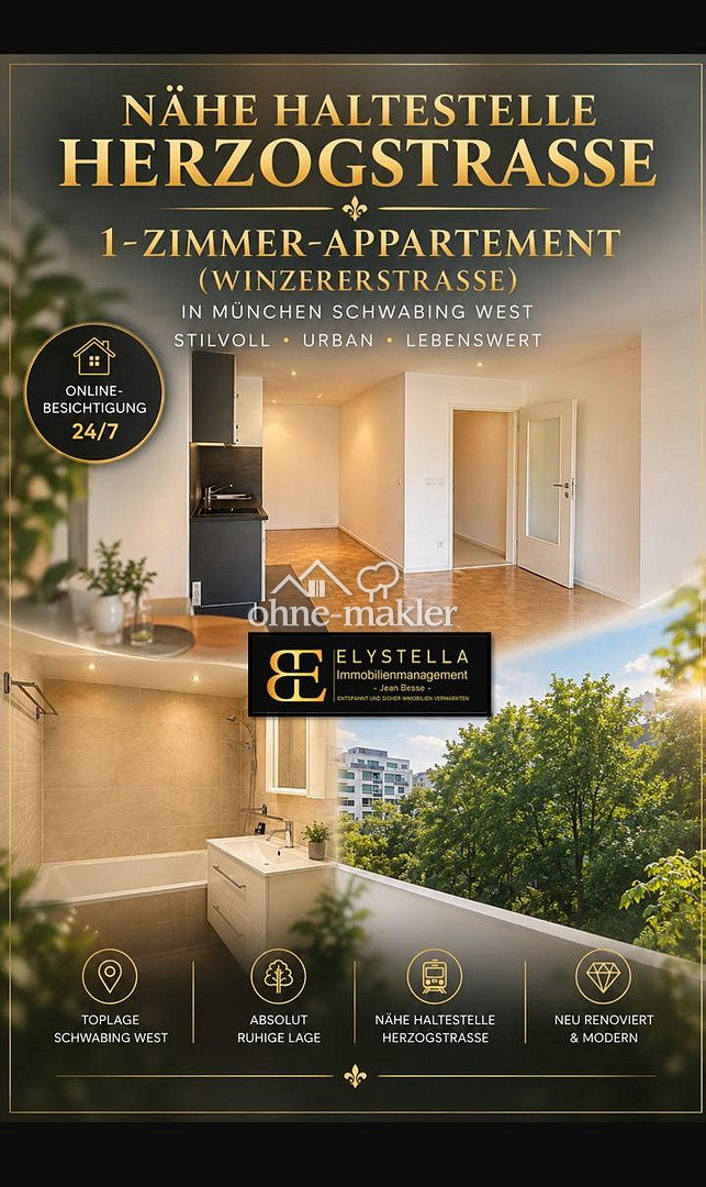 Schwabing West Charmantes Apartment zum Kauf, 80797 München (Maxvorstadt Milbertshofen-Am Hart Neuhausen-Nymphenburg Schwabing-West)