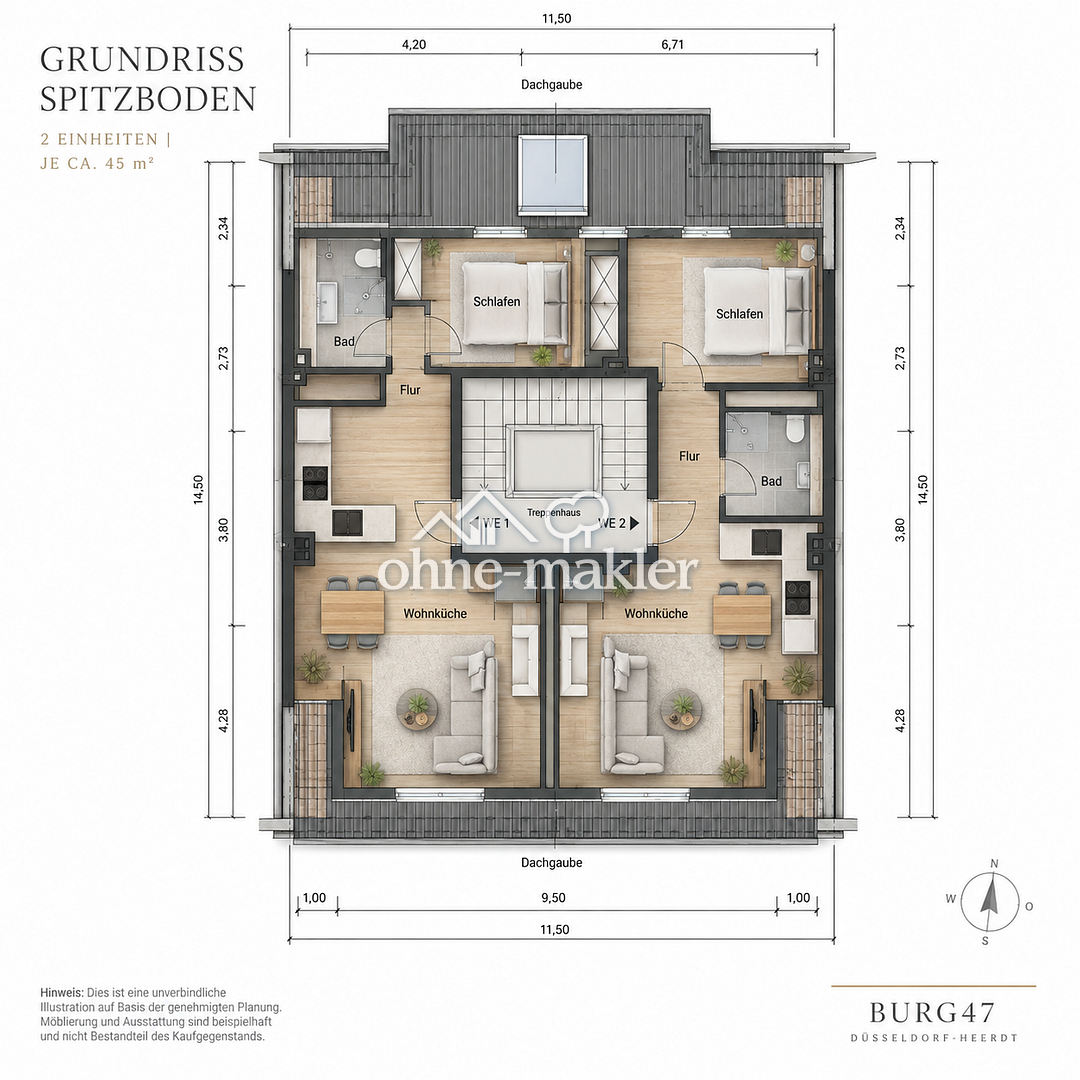 DG-Rohling in Düsseldorf-Heerdt – Traumwohnung gestalten, 40549 Düsseldorf (Heerdt Oberkassel)