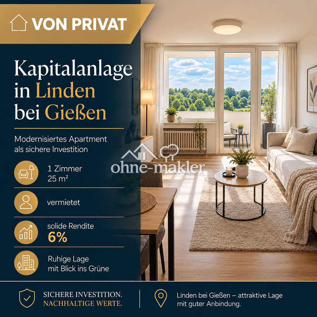 Kapitalanlage in Linden – sofort vermietet, 35440 Linden