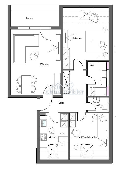 Dachgeschosswohnung im Martinsviertel – Ihr neues Zuhause, 64289 Darmstadt (Darmstadt Kranichstein)
