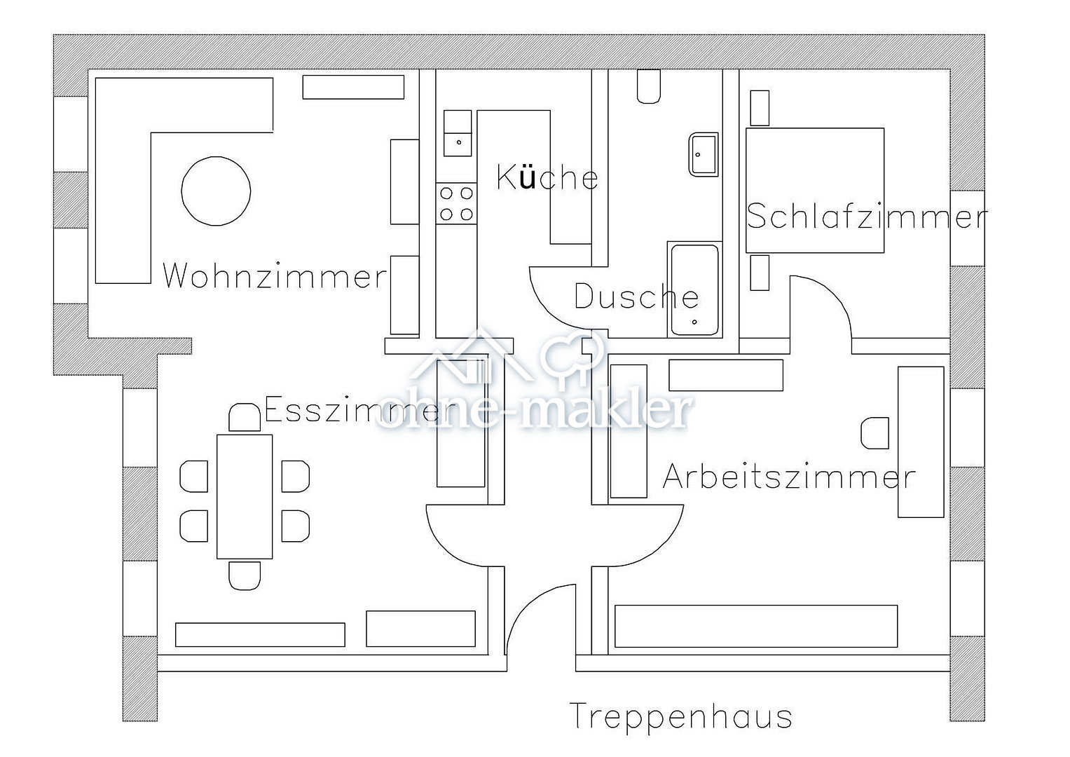Ruhige 2,5-Zimmer-Wohnung im Brackweder Zentrum, 33647 Bielefeld (Brackwede Senne Ummeln)