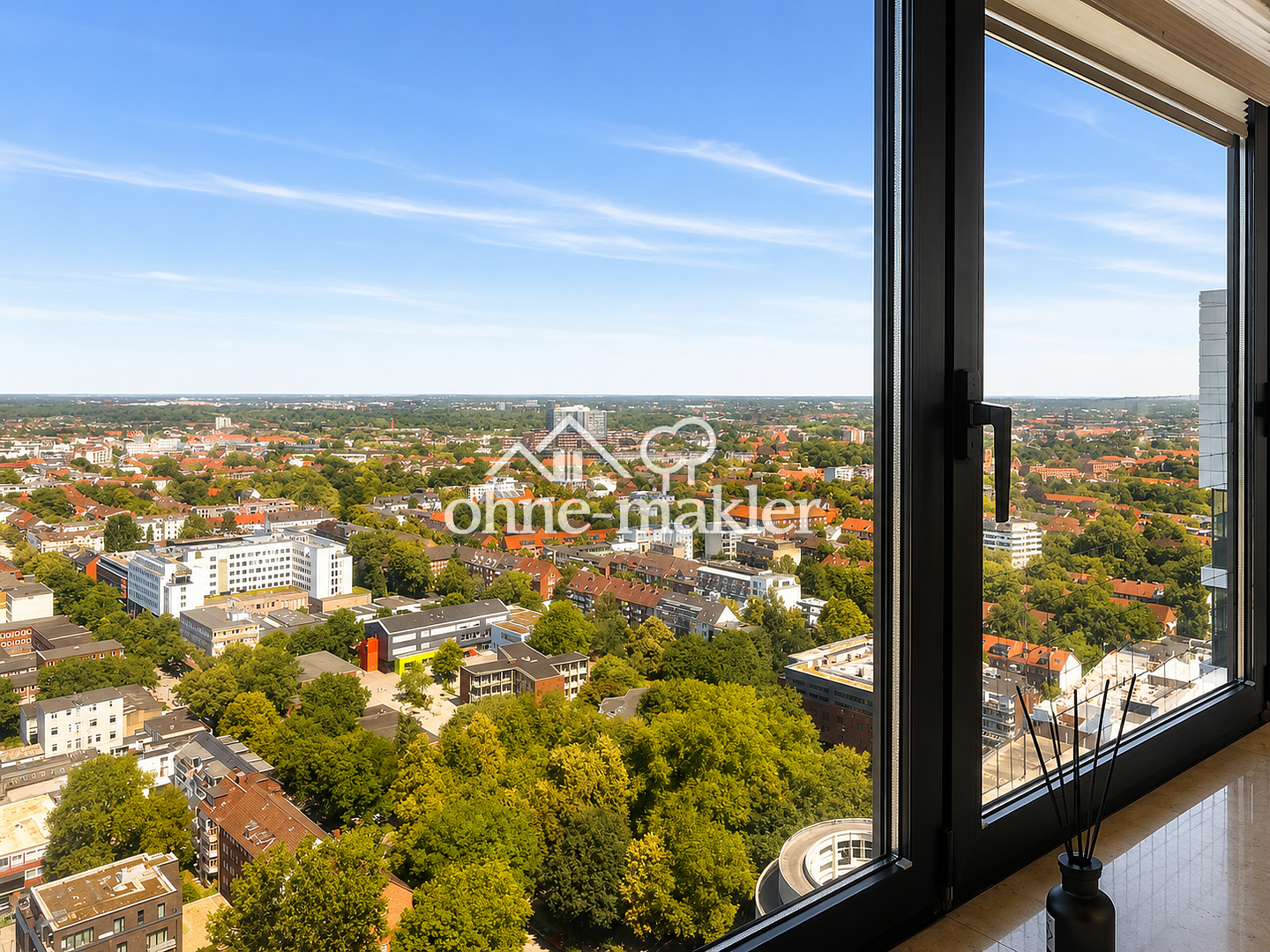 Hamburg Panoramablick über die Stadt, 22083 Hamburg (Hamburg-Nord Barmbek-Süd)