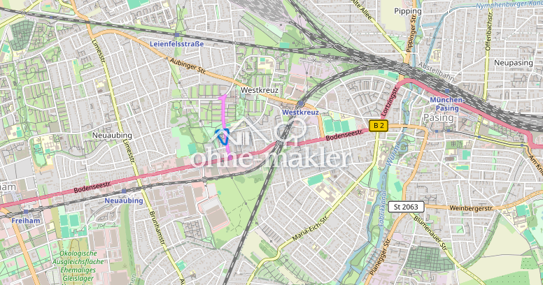 Parkblick und barrierefrei in München-Aubing, 81243 München (Aubing-Lochhausen-Langwied Pasing-Obermenzing)