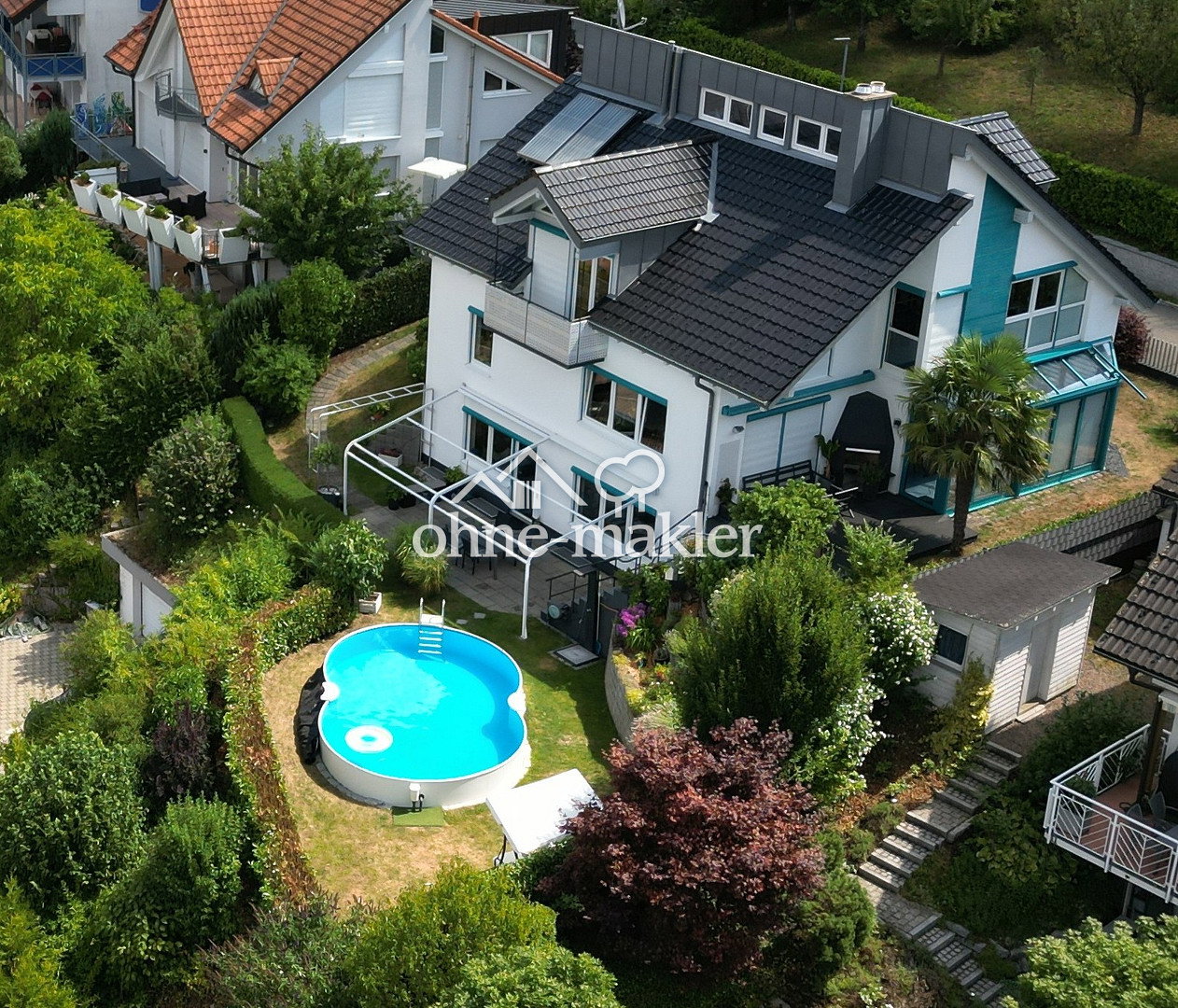 Architektenhaus mit Pool & Sauna – Traumlage, 79650 Schopfheim