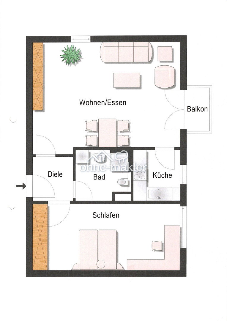 Weststadt-Wohnung mit Tiefgarage & Aufzug, 89077 Ulm (Söflingen Weststadt)