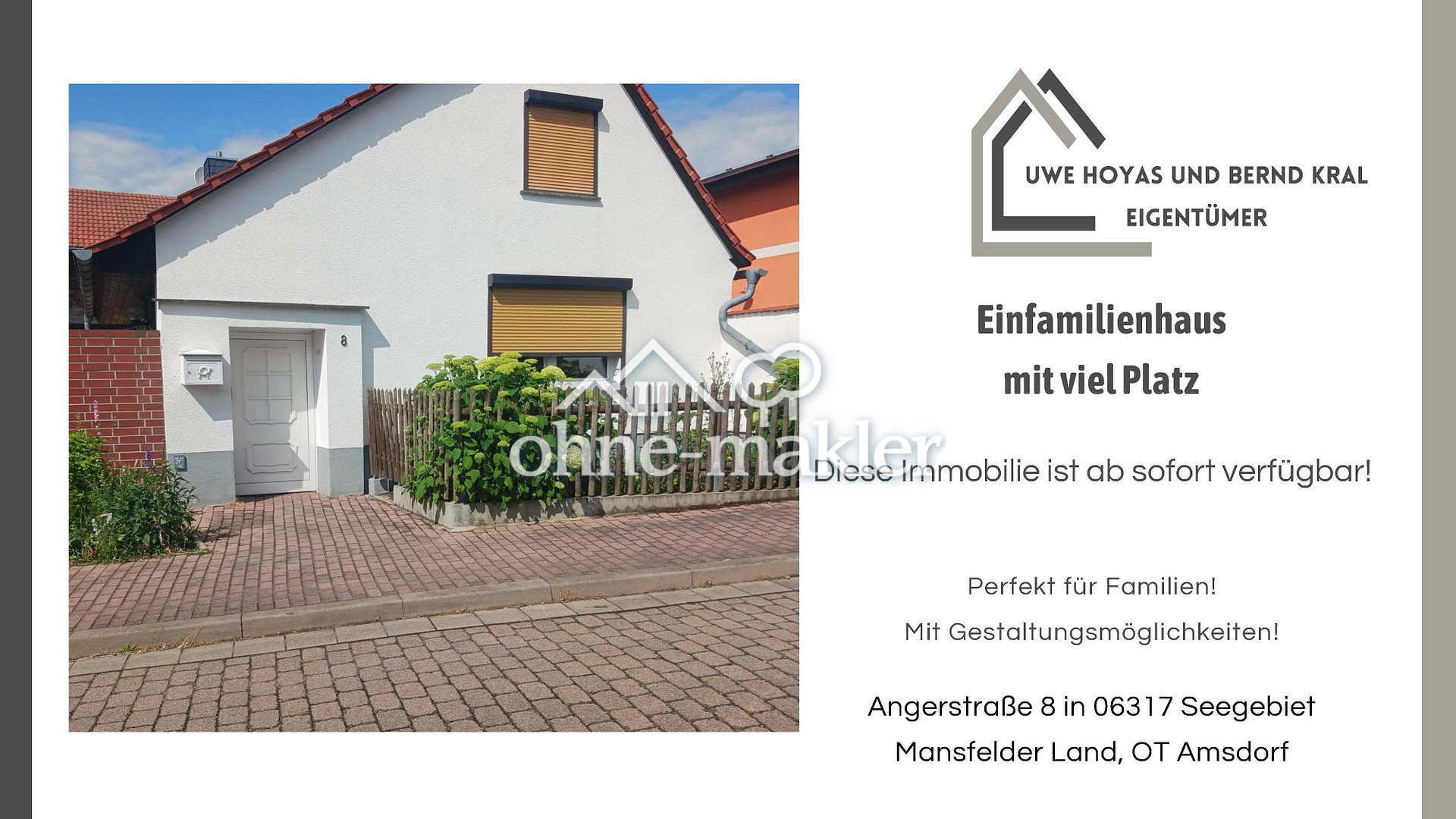 Charmantes Haus mit Scheune & Garten – Ihr neues Zuhause, 6317 Seegebiet Mansfelder Land