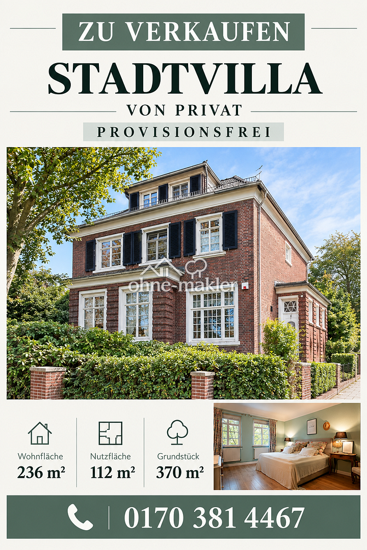 Bremen-Schwachhausen Villa mit Geschichte & Charme, 28209 Bremen (Barkhof Bürgerpark Bürgerweide/Barkhof Schwachhausen)