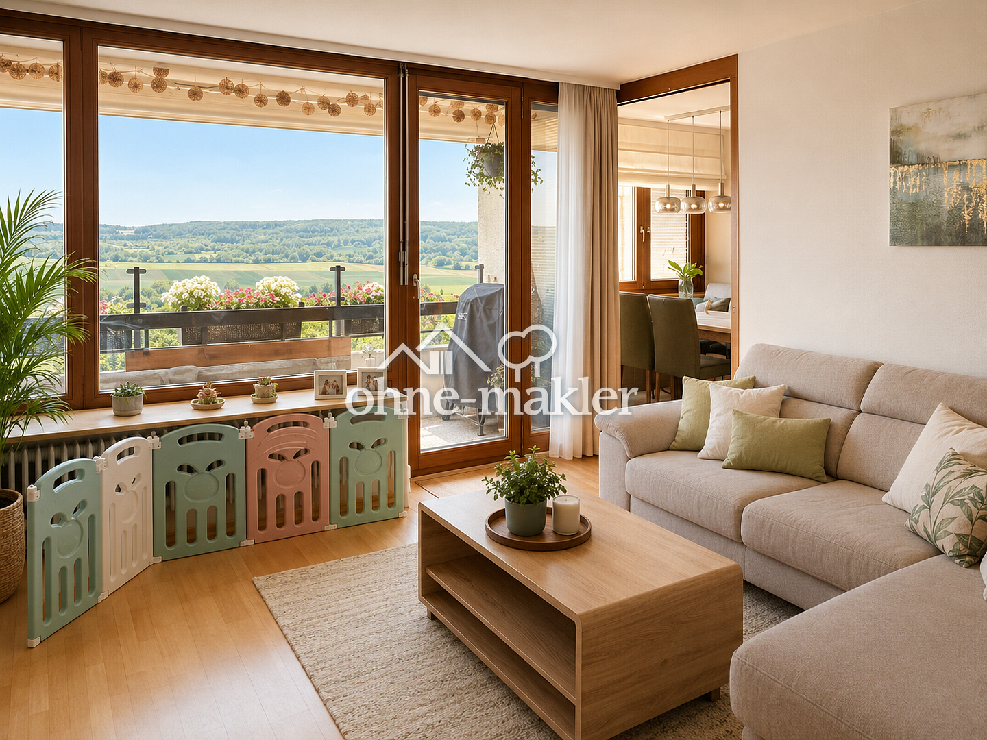 Panorama-Blick & Waldrandlage in Neckartenzlingen, 72654 Neckartenzlingen