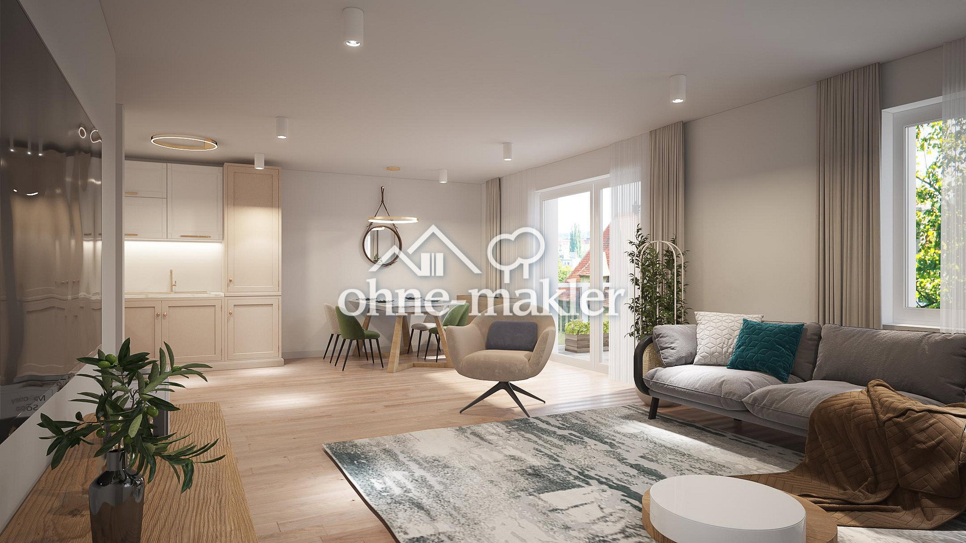 3 Zimmer Neubauwohnung mit 84m² Wohnfläche und großem Balkon, 71540 Murrhardt