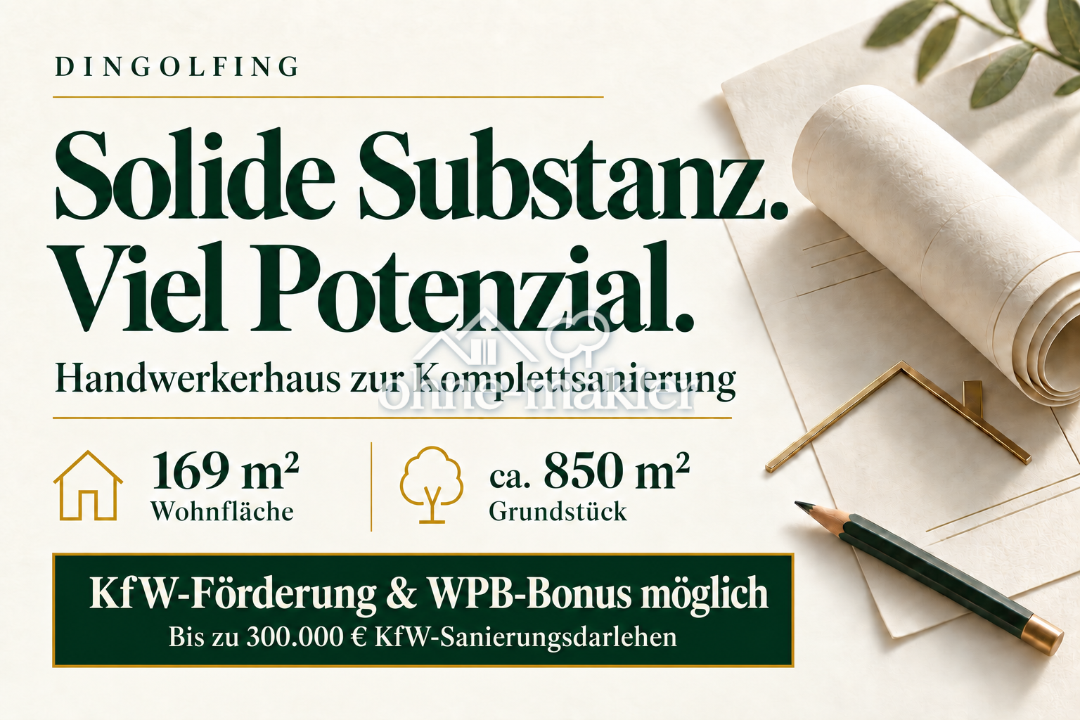 Dingolfing Handwerkerhaus mit Grundstück, 84130 Dingolfing