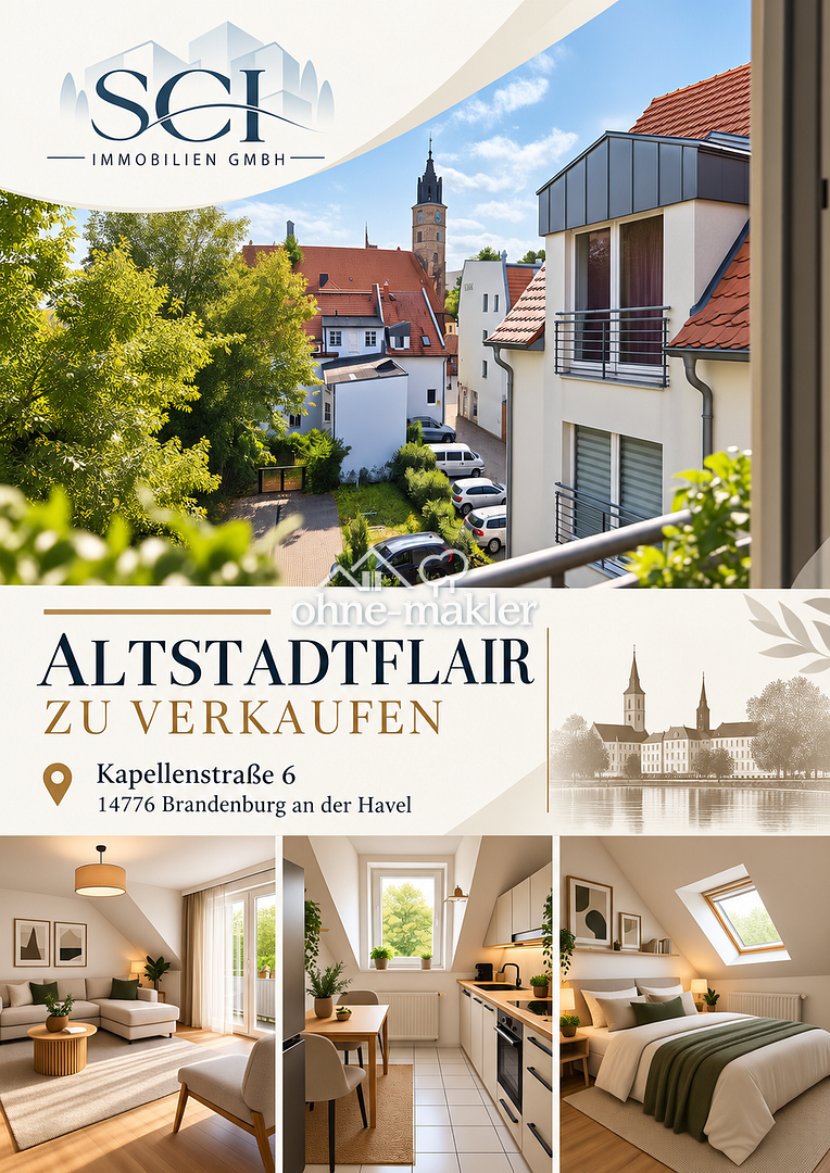 Dachgeschosswohnung mit Flair in zentraler Lage, 14770 Brandenburg an der Havel (Altstadt Nord)