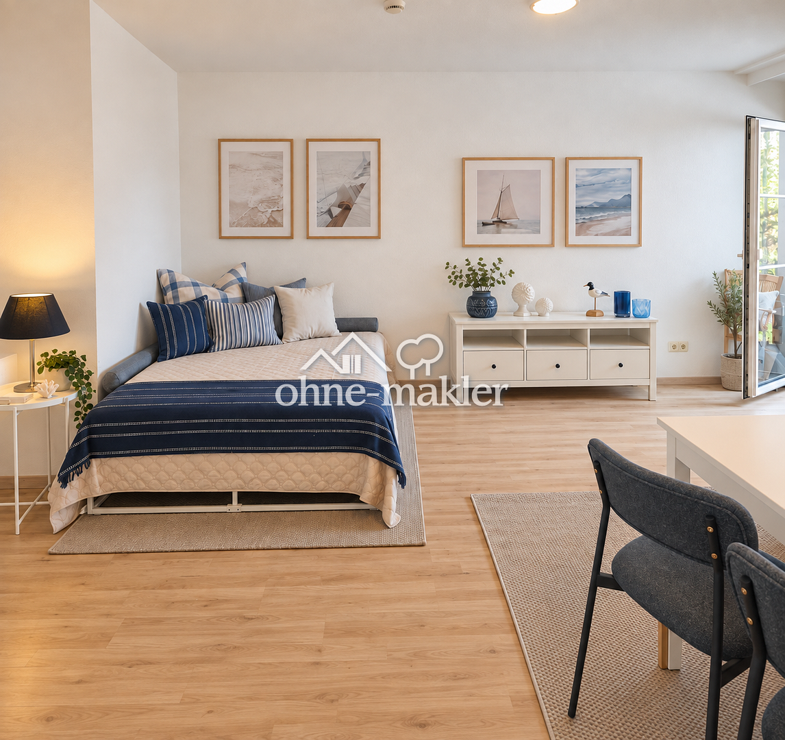 1-Zimmer-Apartment in Nürnberg – Balkon & Einbauküche, 90478 Nürnberg (Dutzendteich Gleißhammer Glockenhof Sankt Peter Zerzabelshof)