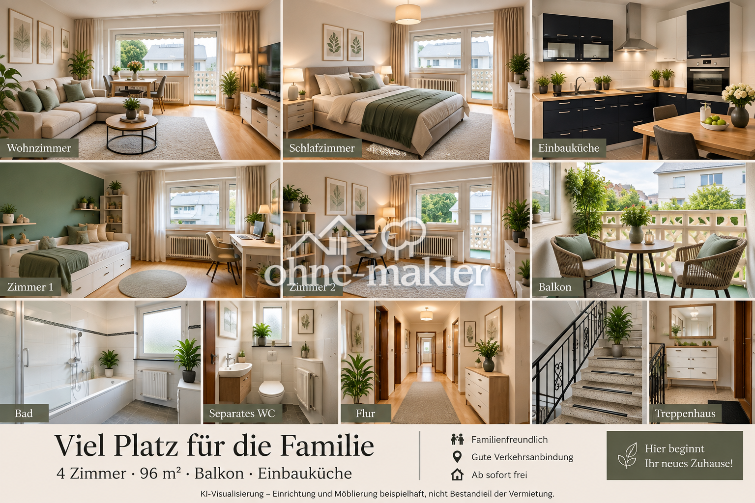 Familienfreundliche 4-Zimmer-Wohnung in Kronach, 96317 Kronach