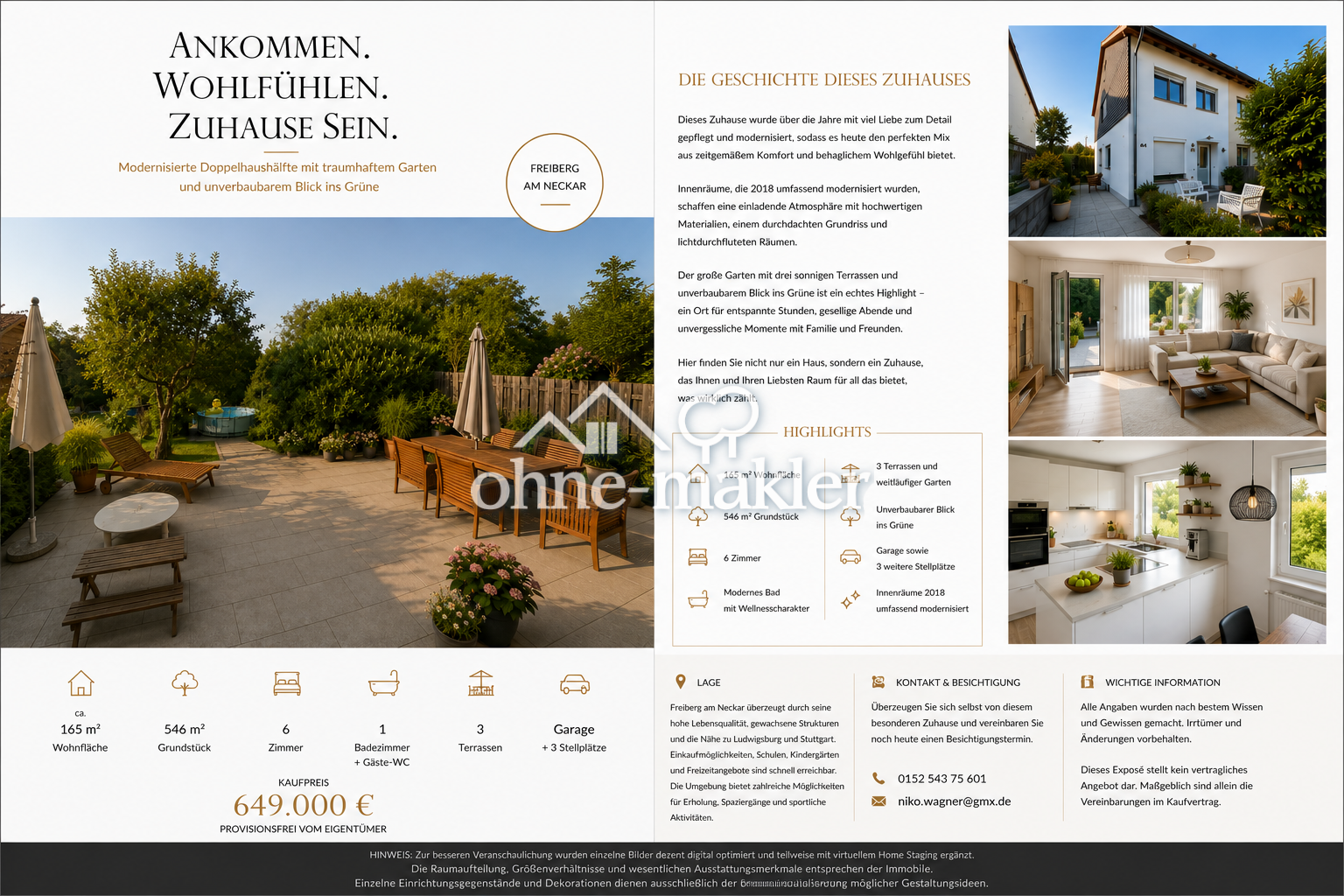 Familienparadies mit Garten & Blick ins Grüne, 71691 Freiberg am Neckar