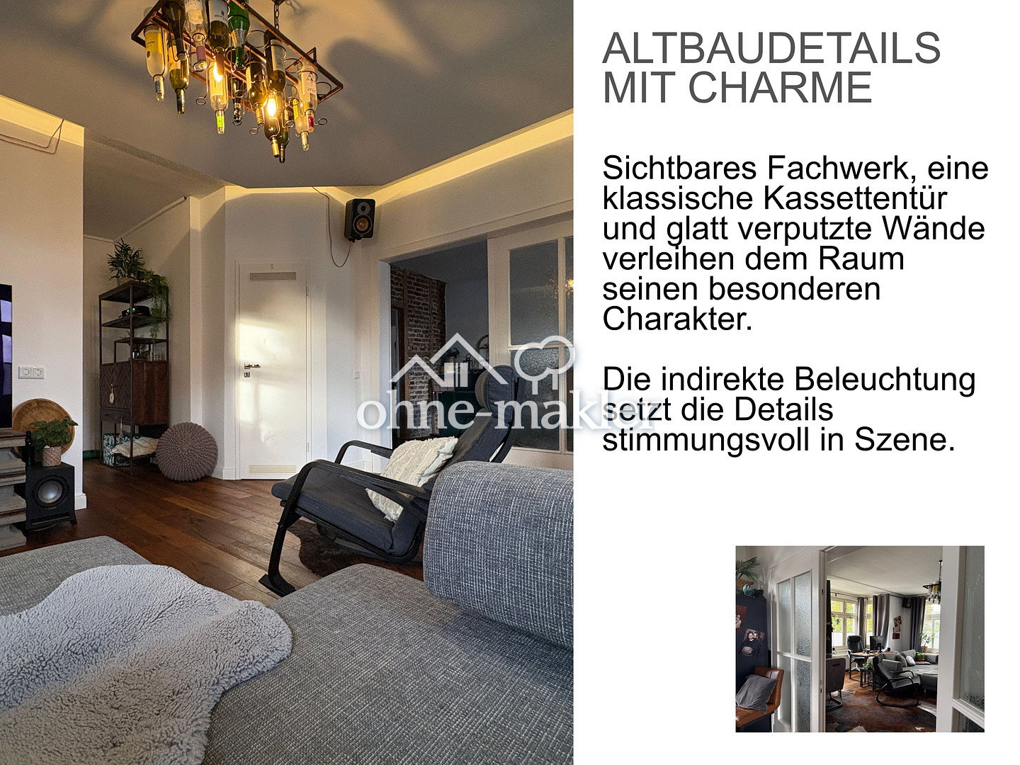 Helle Altbauwohnung mit Balkon & Garage, 44879 Bochum (Dahlhausen Linden)