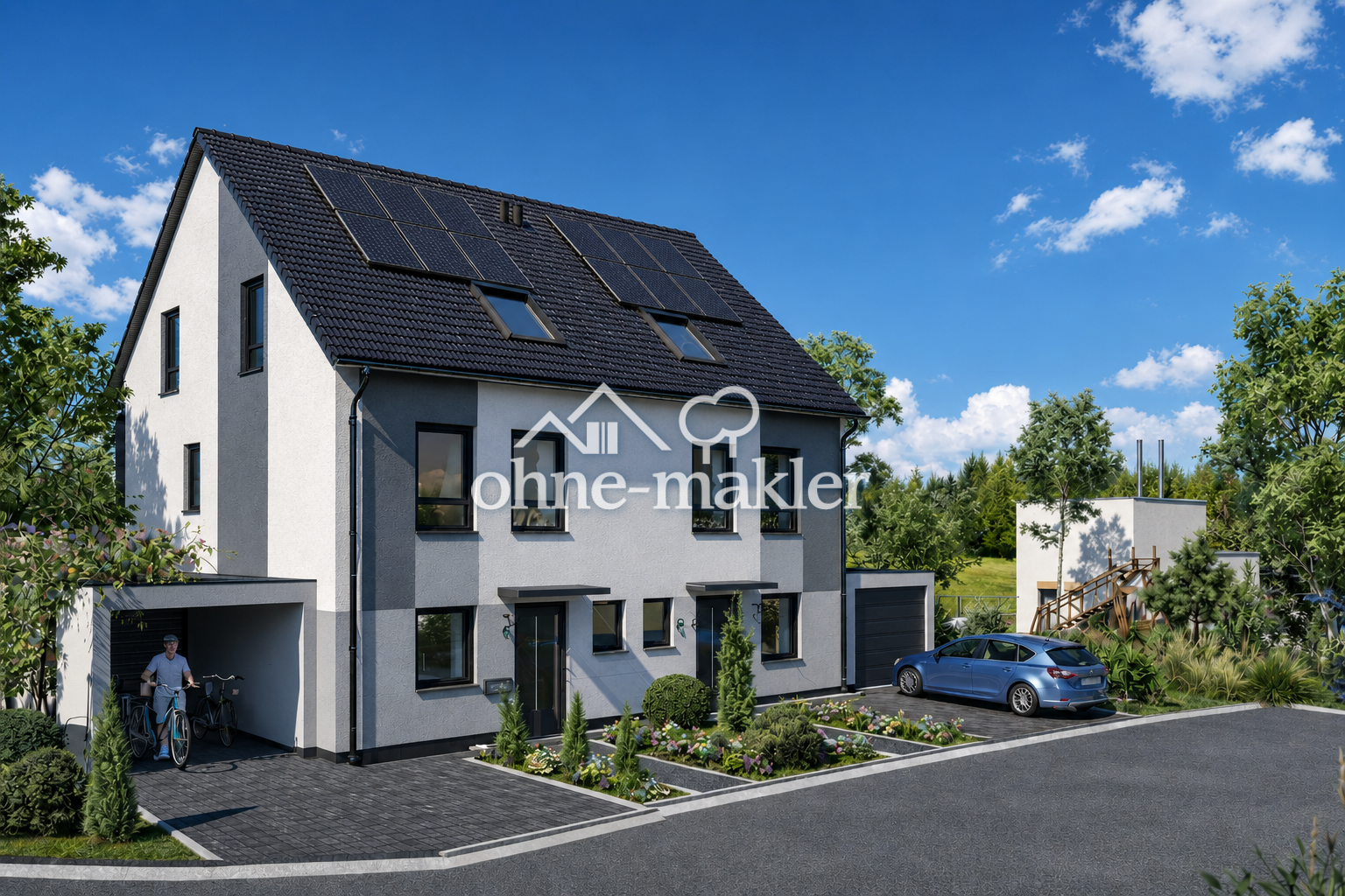 Modernes KfW-40-QNG-Massivhaus mit Garten – Top-Lage in Hattersheim, PV & Wärmepumpe inklusive, 65795 Hattersheim am Main