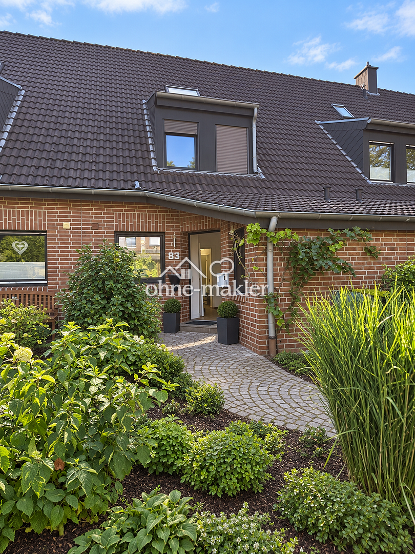 Modernisiertes Reihenhaus mit Garten in Krefeld-Hüls, 48739 Legden