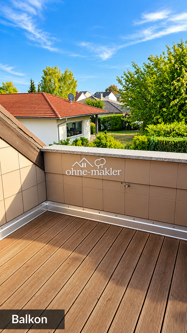 Dachgeschosswohnung mit Balkon & Grünblick, 64354 Reinheim