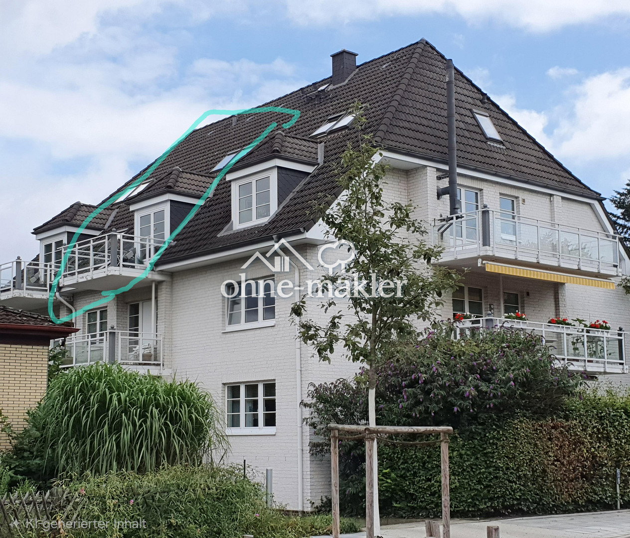 Modernes Maisonette mit Balkon in Hamburg-Marienthal, 22043 Hamburg (Wandsbek Jenfeld Marienthal Tonndorf)