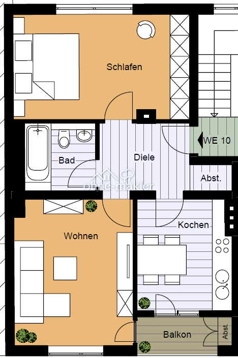 Uni-Nähe, Balkon & gute Lage in Köln, 50674 Köln (Innenstadt-Süd Altstadt-Süd Neustadt-Nord Neustadt-Süd)