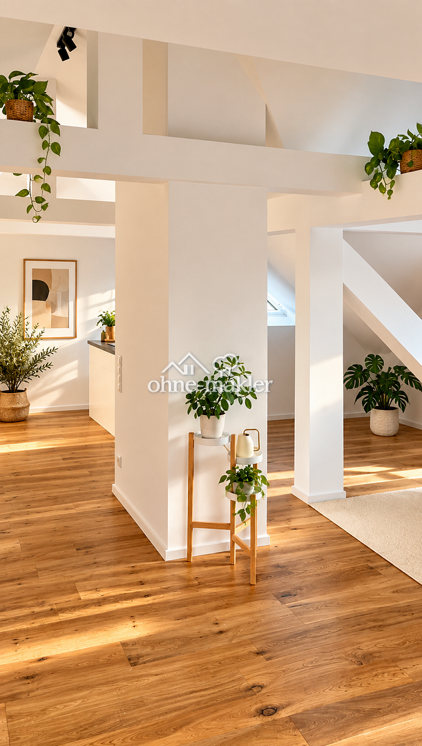 Maisonette mit Schlossblick – Aschaffenburg, 63739 Aschaffenburg (Innenstadt Österreicher Kolonie)