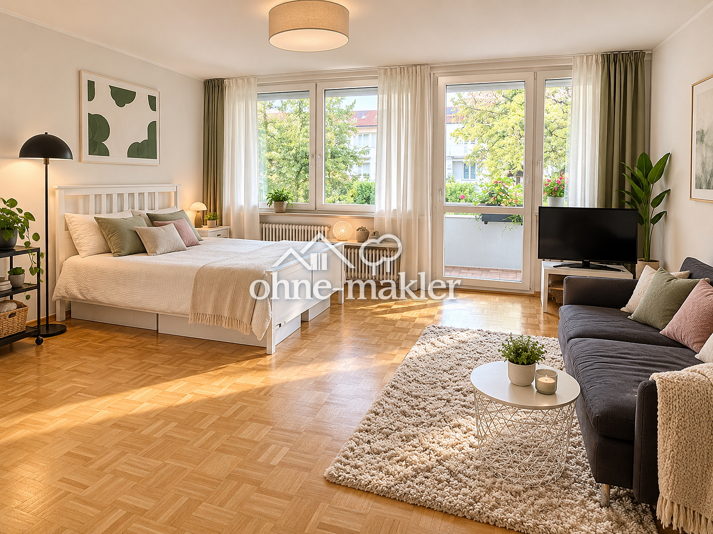 Helles, charmantes Appartment am mit großzügigem Balkon und Blick ins Grüne, 81245 München (Aubing-Lochhausen-Langwied Pasing-Obermenzing)