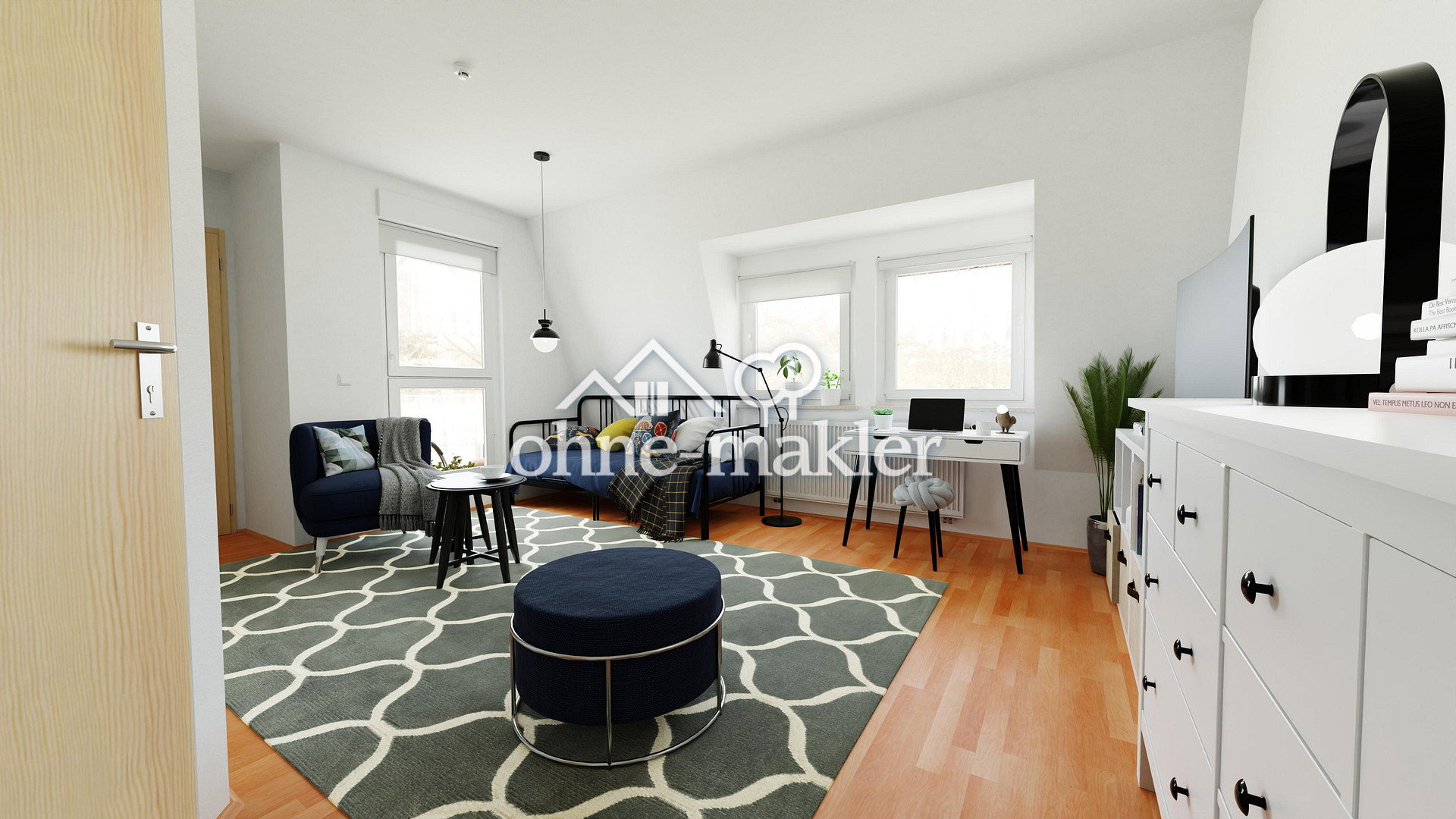 Zentrale 1-Zimmer-Wohnung mit Balkon, 71638 Ludwigsburg