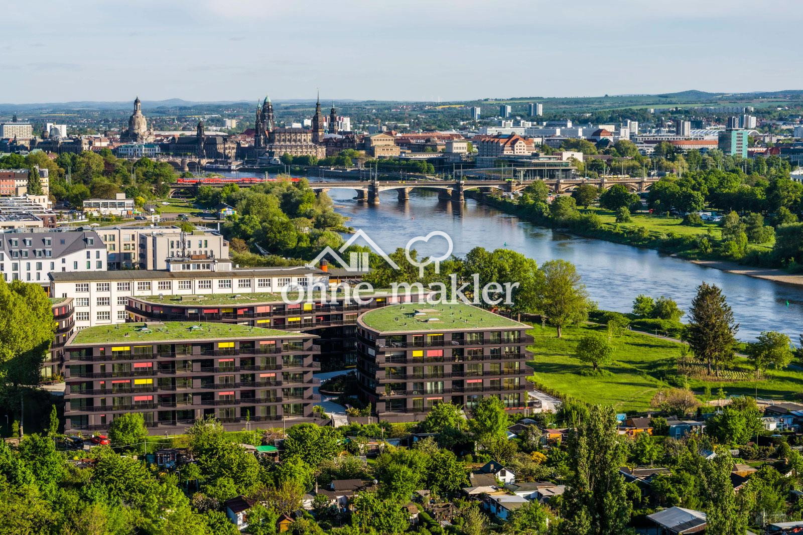 Elbblick-Traum Wohnung mit Balkon in Top-Lage, 1097 Dresden (Innere Neustadt Leipziger Vorstadt Pieschen-Nord/Trachenberge Äußere Neustadt)