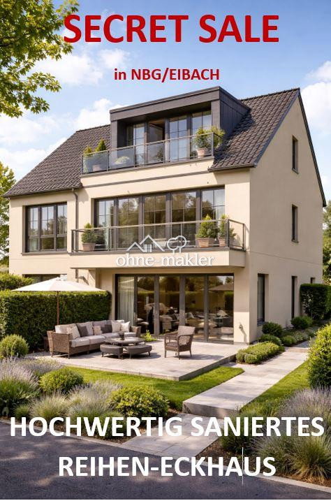 Nürnberg-Eibach Luxus-Reihenhaus, kernsaniert, 90451 Nürnberg (Eibach Hafen Maiach Reichelsdorf Röthenbach bei Schweinau)