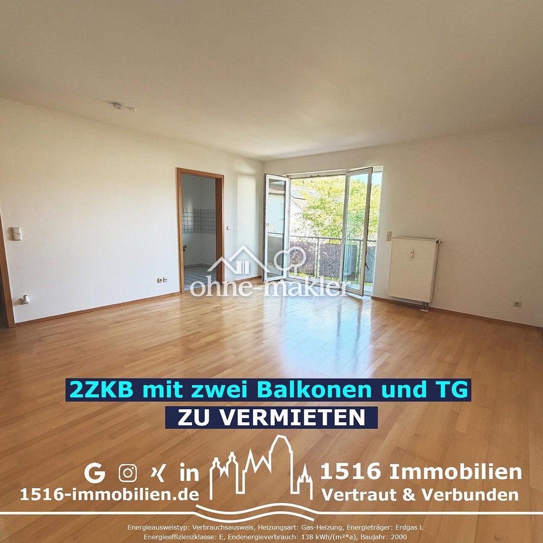 2 Zimmer, Balkon & Tiefgarage in Eichstätt, 85072 Eichstätt