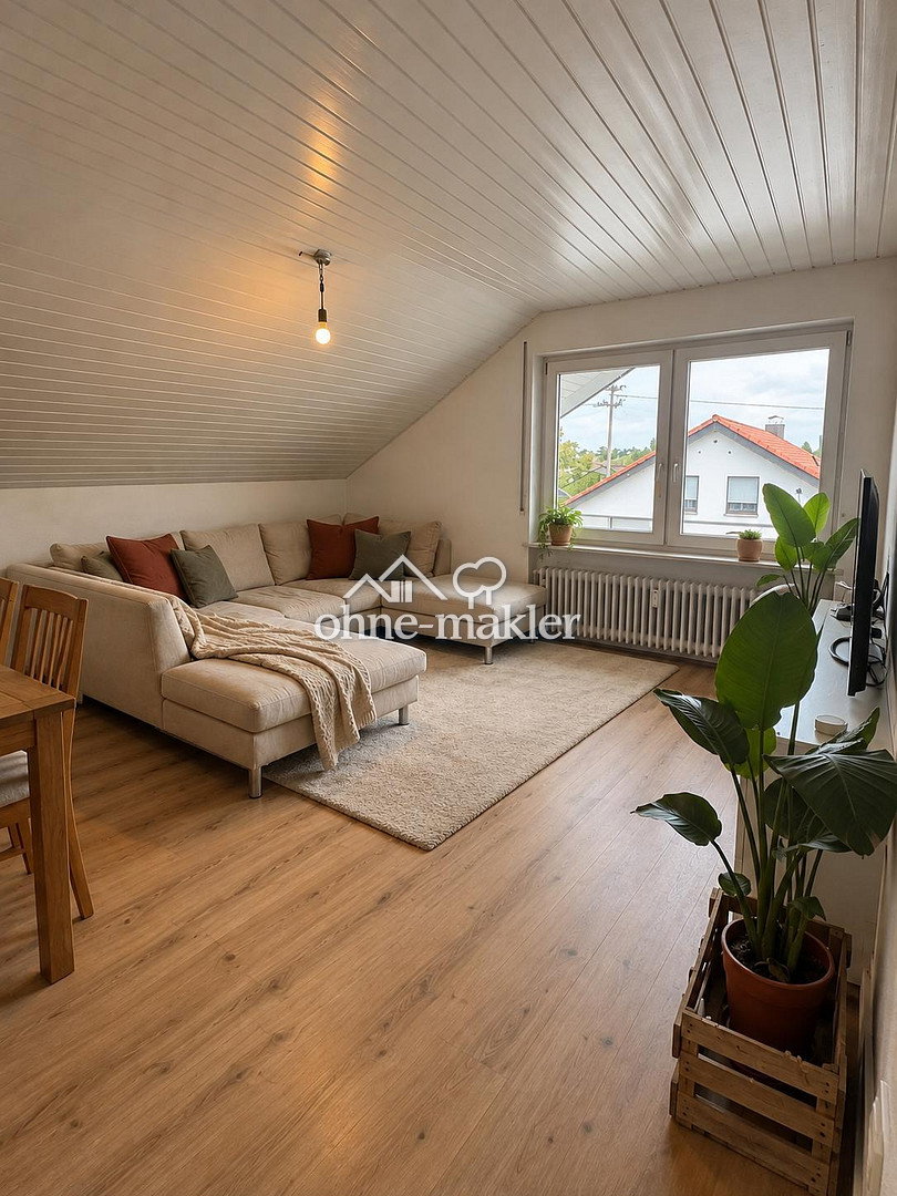 Helle Dachgeschosswohnung in Mietingen, 88487 Mietingen