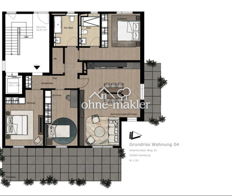 Familienparadies mit Garten & Alsternähe, 22085 Hamburg (Hamburg-Nord Barmbek-Süd Uhlenhorst)