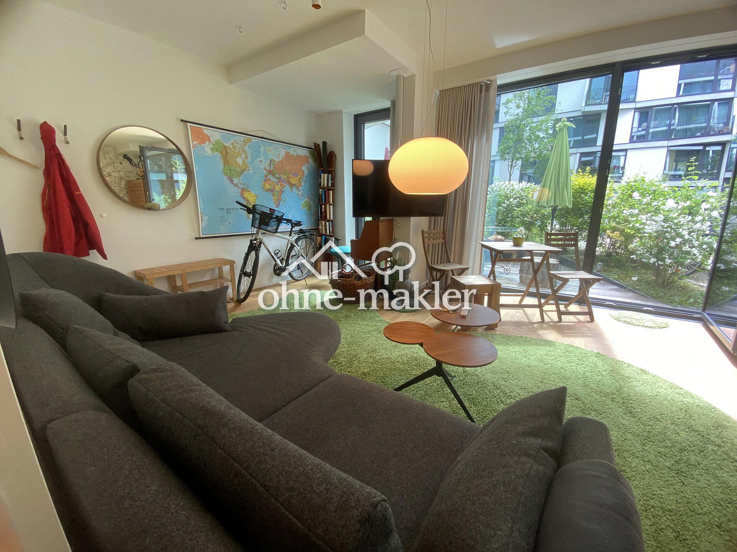 Traumstudio mit Terrasse im Dreiländereck, 12435 Berlin (Treptow-Köpenick Alt-Treptow Kleingartenanlage Rathaus Plänterwald)