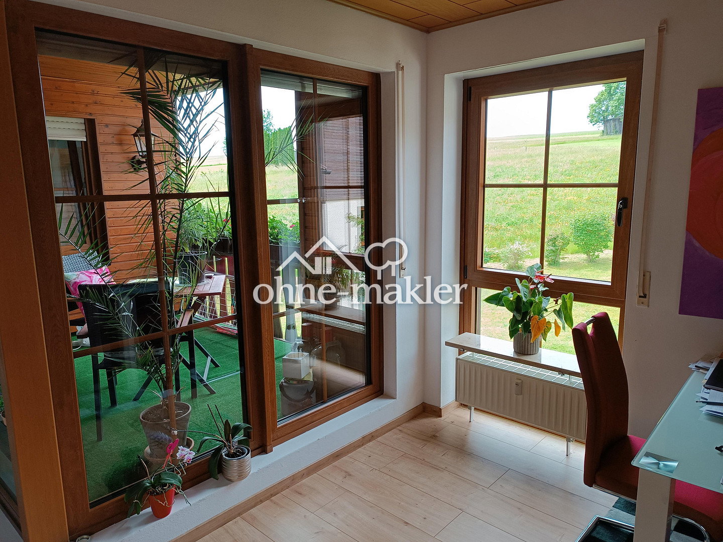 Dachgeschoss mit Loggia & Bergblick, 95138 Bad Steben