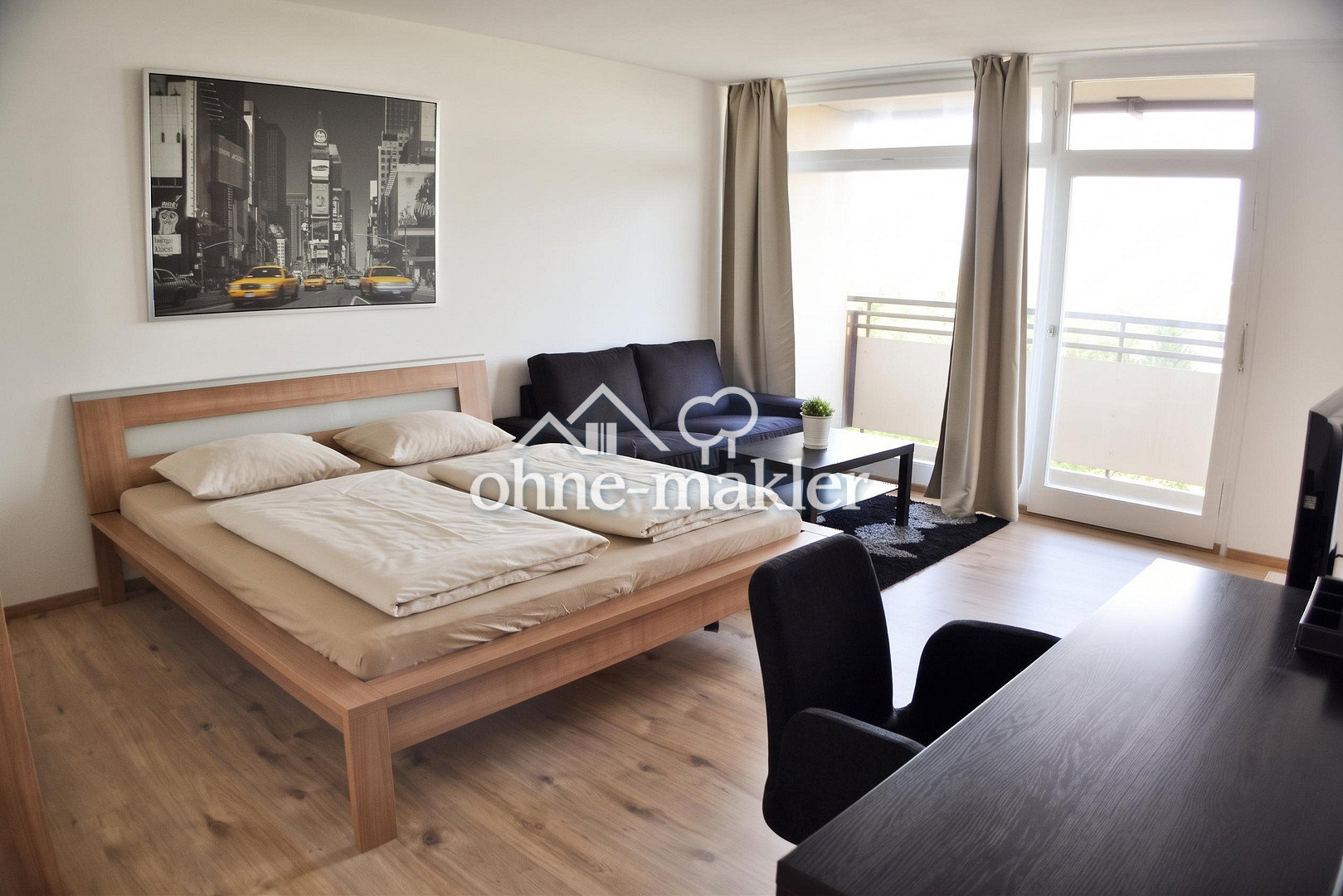 Mainz-Mombach Möbliertes Apartment mit Weitblick, 55120 Mainz (Mombach Neustadt)