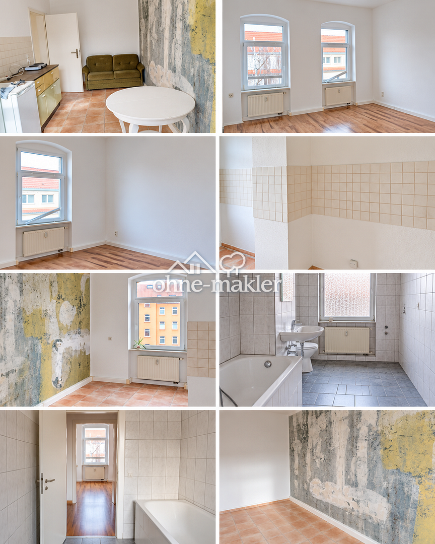 Zentrale 1-Raum-Wohnung in Erfurt, 99089 Erfurt (Altstadt Andreasvorstadt Berliner Platz Ilversgehofen Rieth)