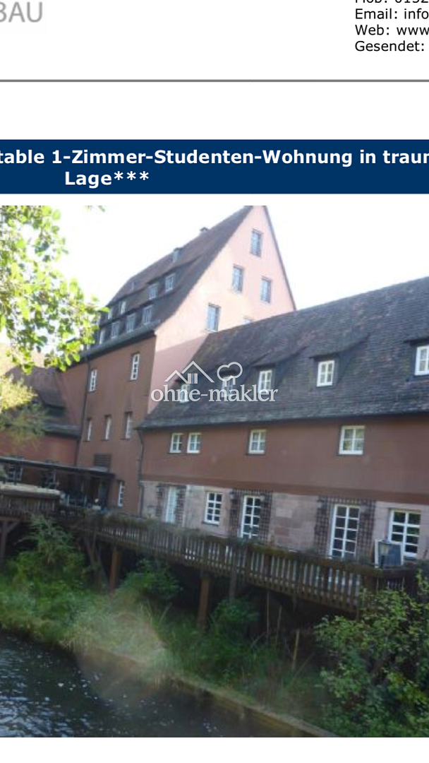 Mögeldorf Voll möbliertes Apartment zum sofortigen Bezug, 90489 Nürnberg (Gärten bei Wöhrd Rennweg Veilhof Wöhrd)