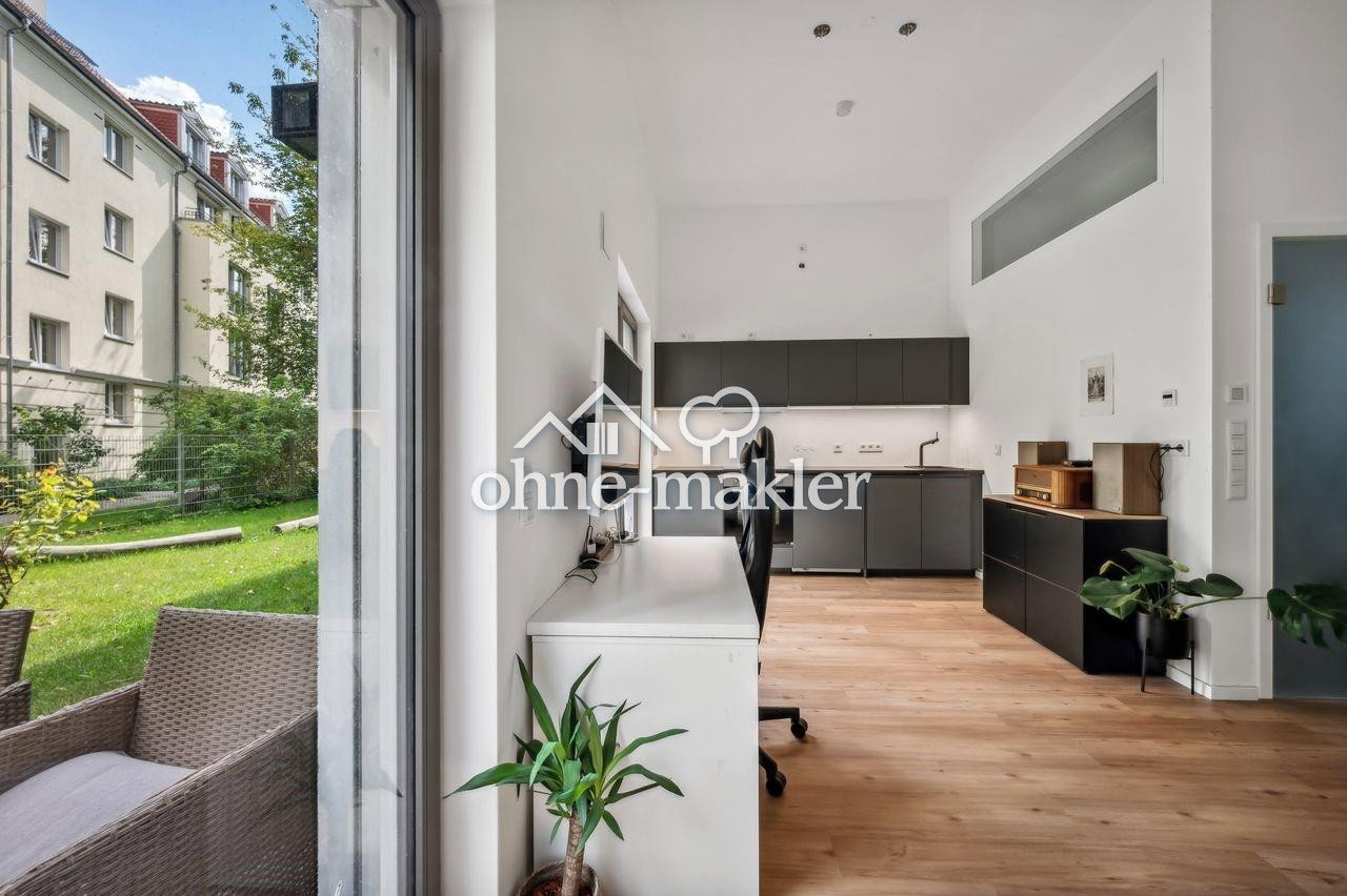 Neubau Studio-Apartment mit Garten-Terrasse in zentraler Lage in Berlin, 10315 Berlin (Lichtenberg Hohenschönhausen Friedrichsfelde Kleingartenanlage Bielefeld Kleingartenanlage Mühlenberg)