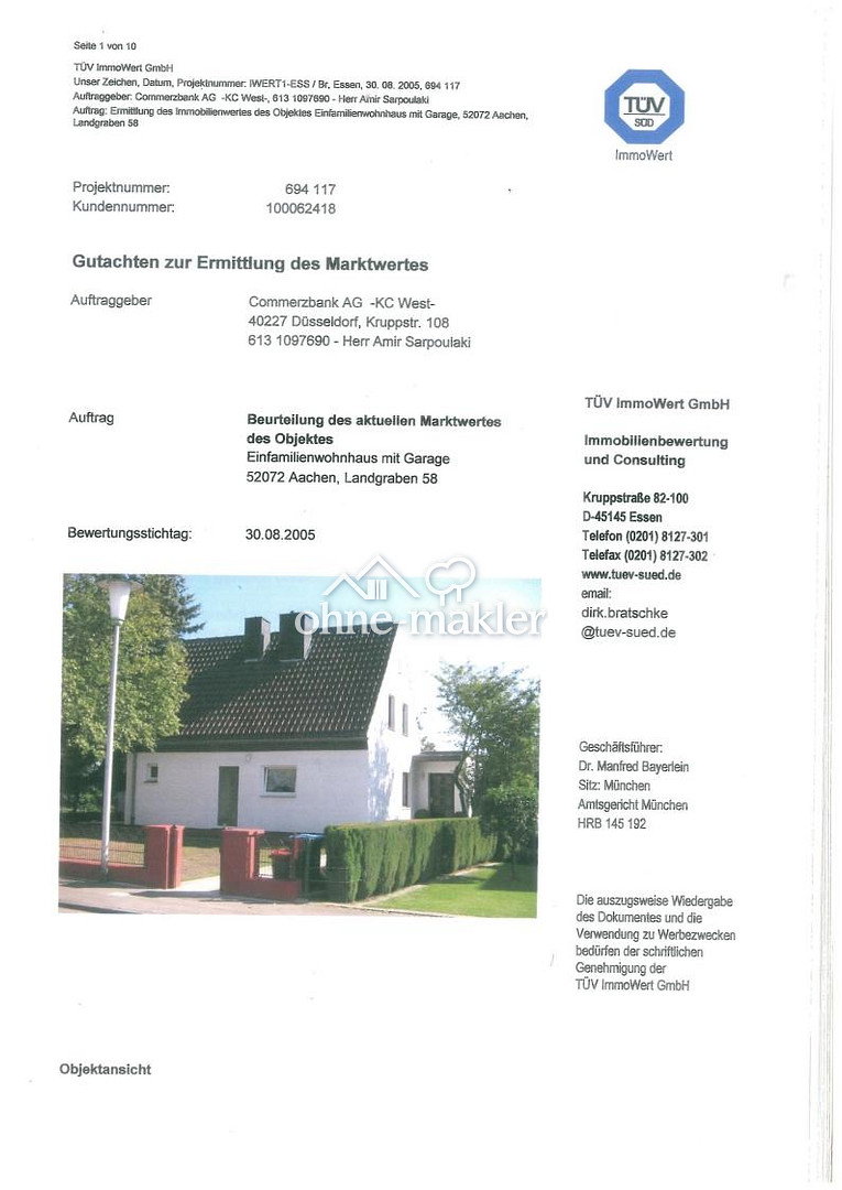 Traumhaus mit Weitblick in Aachen-Laurensberg, 52072 Aachen