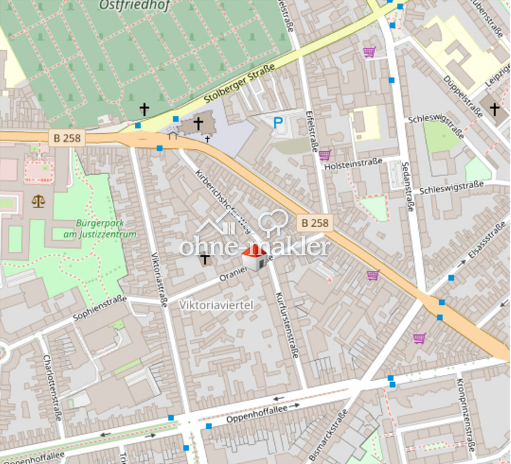 Frankenberger Viertel Helle 2-Zimmer-Wohnung, 52066 Aachen