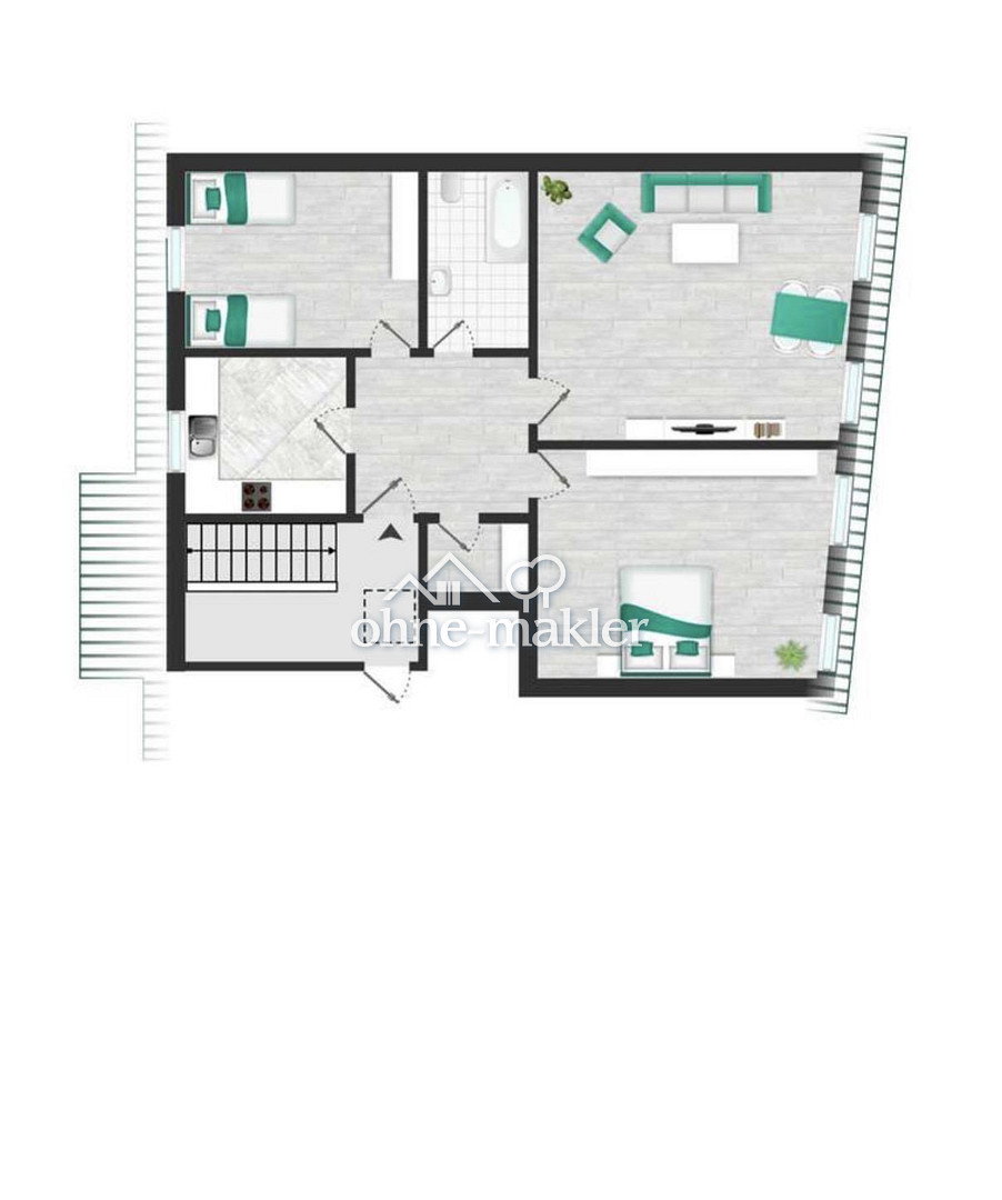 Fördeblick & Erstbezug Traumhafte 3 Zimmer Wohnung, 24939 Flensburg (Altstadt Neustadt Nordstadt Westliche Höhe)