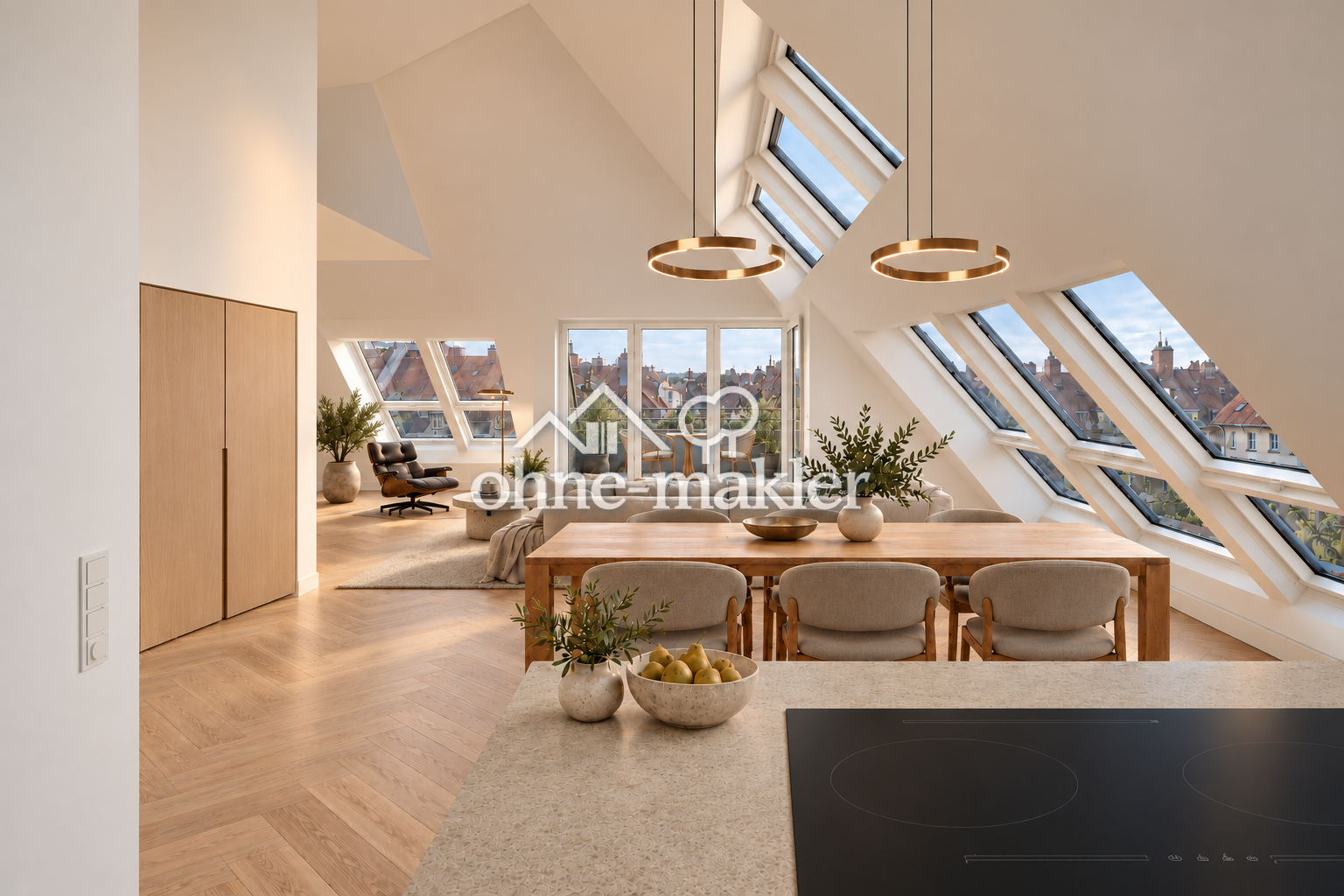 Dachgeschoss-Traum in Maxvorstadt mit Terrassen, 80798 München (Maxvorstadt Schwabing-West)